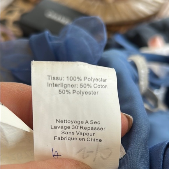 Elegant Blue One-Shoulder Dress Alfred Angelo size US10 - Picture 10 of 11